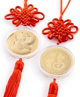 Holiday Lane Lunar New Year Snake Coin Ornaments, Set of 2, Exclusively at Macy's