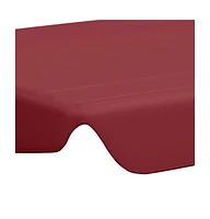 vidaXL Replacement Canopy for Garden Swing Wine Red 74"/66.1"x57.1"/43.3"