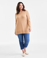 Style & Co Plus Tunic Sweatshirt, Exclusively at Macy's