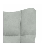 vidaXL Relaxing Chair Light Gray Velvet