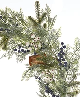 Seasonal 9" Pre-Lit Mixed Mica Foliage Garland