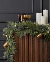 Seasonal 9" Pre-Lit Mixed Mica Foliage Garland