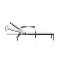 vidaXL Sun Loungers 2 pcs with Table Poly Rattan
