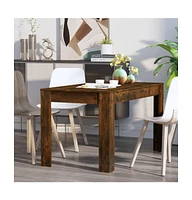 Dining Table Smoked Oak 55.1"x29.3"x29.9" Engineered Wood