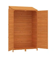 vidaXL Garden Shed 40.2"x20.5"x68.7" Solid Wood Fir