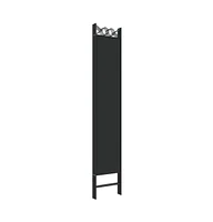 vidaXL 6-Panel Room Divider Black 94.5"x86.6" Fabric
