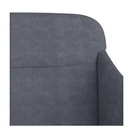 vidaXL Bench Dark Gray 43.3"x29.9"x31.5" Velvet