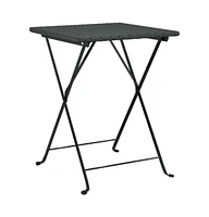 vidaXL 3 Piece Folding Bistro Set Poly Rattan