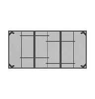 vidaXL Patio Table Anthracite 65"x31.5"x28.3" Steel Mesh