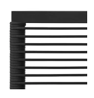 vidaXL 4 Piece Patio Lounge Set Black and Gray Poly Rattan