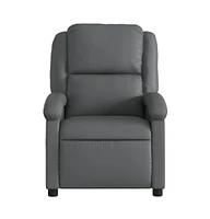 vidaXL Recliner Chair Gray Faux Leather