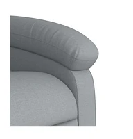 vidaXL Recliner Chair Light Gray Fabric