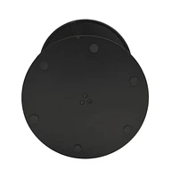 vidaXL Patio Table Round Black 23.6"x41.3" Steel