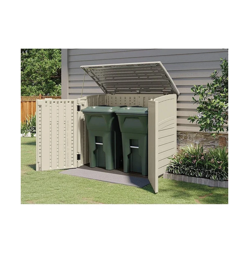 Slickblue Outdoor Heavy Duty Plastic Garbage Bin Trash Can Storage Shed