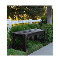 Slickblue Outdoor Patio Cedar Wood Backless Garden Bench for Stylish and Durable Seating