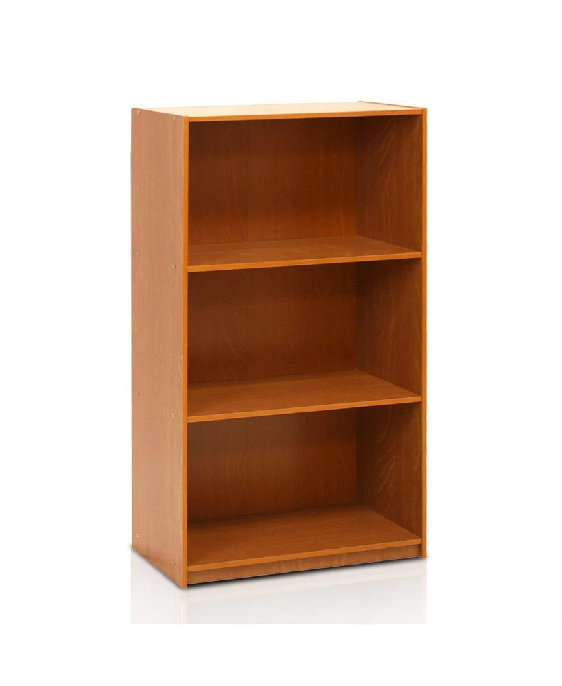 Slickblue 3-Shelf Bookcase for Storage and Display Living Room or Office