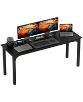 Homcom 70.9" Computer Desk, Study Desk with Metal Legs,