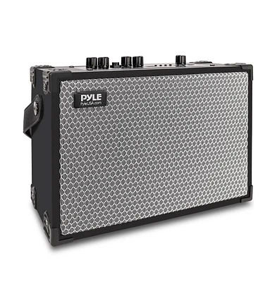 Pyle 5.25" Portable Wireless Bluetooth Speaker System with Fm Radio, Rechargeable Battery & Usb/MP3 Support