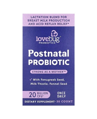 LoveBug Probiotics Postnatal Probiotic 20 Billion Cfu