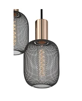 Possini Euro Design Coburn 16 1/2" Modern Pendant Chandelier Ceiling Light Fixture Dining Room Over Table Kitchen Island Foyer Hanging Multi-Light Bla