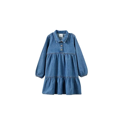 Cotton On Girls Little/Big Josie Denim Dress