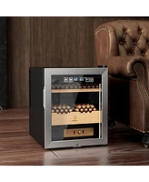 Miuguyo 50L Electric Humidor, Cigar Humidor Cooler for 350 Cigars, Temperature and Humidity Control System