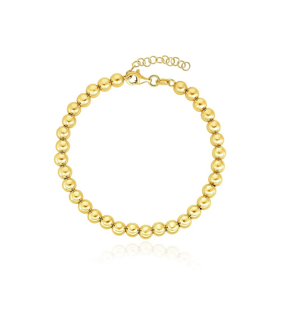 The Lovery Large Gold Ball Bead Bracelet 14K Gold