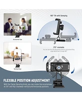 Neewer Metal Phone Tripod Mount Adapter with Arca Qr Base, Cold Shoe, 360° Swivel 180° Tilt, Phone Holder Compatible with iPhone 15 Pro Max