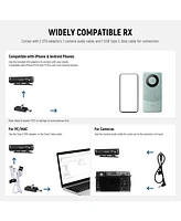 Neewer CM28 Wireless Lavalier Microphone System with Charging Case, 1 Click Noise Canceling, 4GB Storage for 9Hrs of 48KHz 16 Bit Uncompressed Audio L