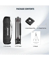 Neewer 77 inch Camera Tripod Monopod for Dslr, Phone with 360° Panoramic Ball Head, 2 Axis Center Column, Arca Type Qr Plate, Compact Aluminum Li