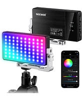 Neewer Rgb Video Light, 2500-10000K CRI97+ On Camera Selfie Light with App & 2.4G Control, 18 Light Scenes, 4300mAh Battery for Photography, SL90