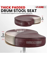 5 Core Drum Throne Padded Guitar Stool Saddle Drummer Seat for Adults & Kids