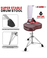 5 Core Drum Throne Padded Guitar Stool Saddle Drummer Seat for Adults & Kids