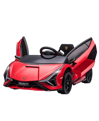 Aosom 12V Lamborghini Sian Licensed Electric Car for Kids,