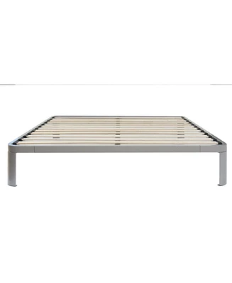 Slickblue Full size Luna Metal Platform Bed Frame with Wooden Slats