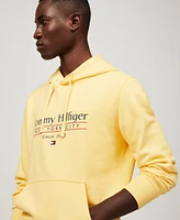 Tommy Hilfiger Men's Long Sleeve Center Stack Logo Hoodie