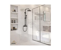Casainc Pressure Balanced Complete Shower System with Clawfoot Control Handle and Rough-in Valve