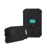Pyle 5.25" Indoor/Outdoor Waterproof Speakers - 400W Max Power, Bass Reflex Vent, Marine Grade Construction