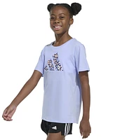 adidas Big Girls Short-Sleeve Regular-Fit Logo Graphic Cotton T-Shirt