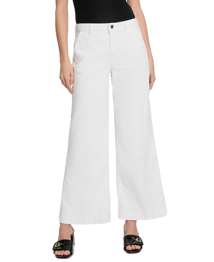 Guess Women's Zoya Wide-Leg Cropped Jeans