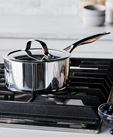 GreenPan Valencia Pro Stainless Steel 1.66-Qt. Saucepan with Lid