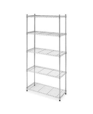 Slickblue Heavy Duty 5-Shelf Metal Storage Rack Shelving Unit