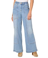 Democracy Women's "Ab"solution Skyrise Utility Wide-Leg Jeans