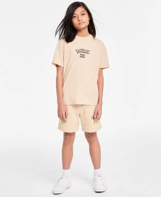 Pokemon Little Big Boys Pika Pika Graphic T Shirt Pikachu Fleece Shorts
