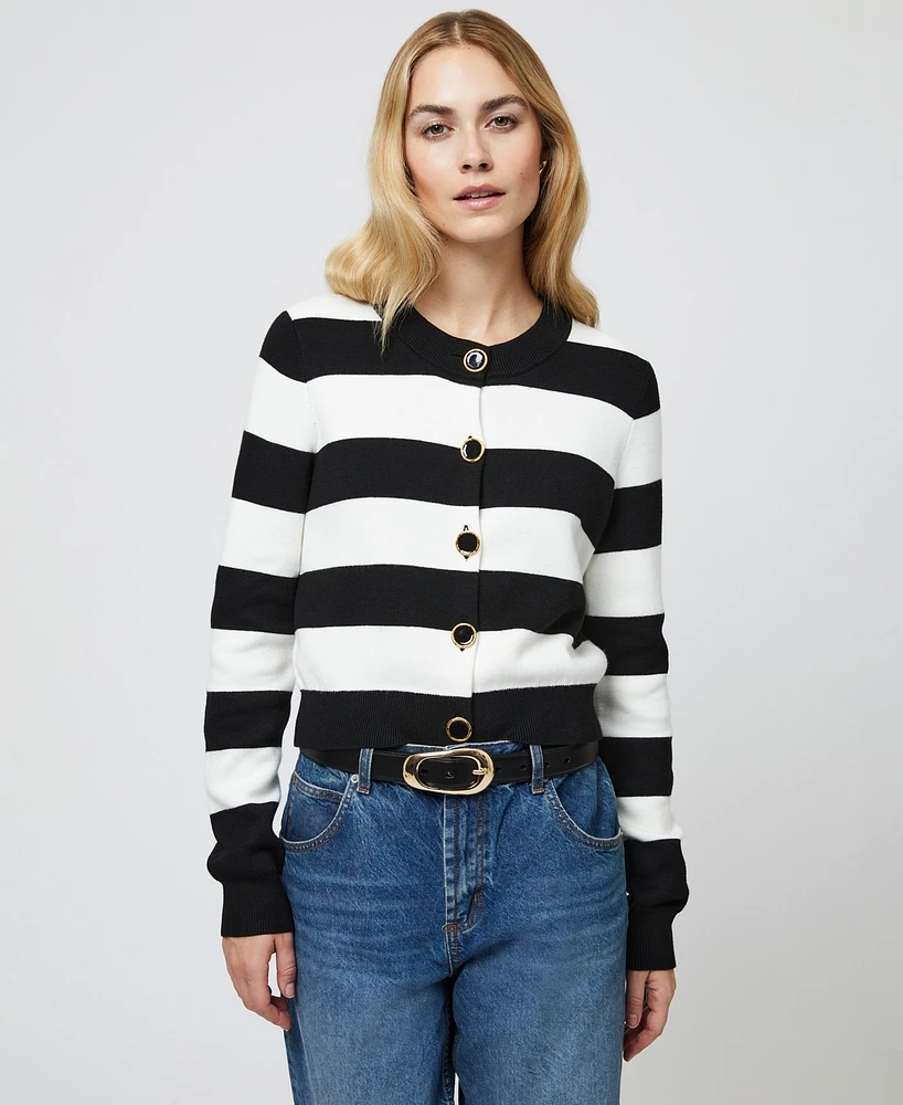 French Connection Women's Nyrobi Striped Cardigan