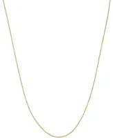 Beaded Link Necklace (3/4mm) in 14k Gold