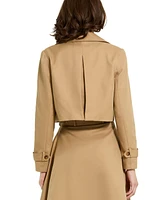 Mac Duggal Women's Twill Cropped Tailored Jacket