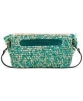 Patricia Nash Loulia Medium Straw Clutch Crossbody Bag