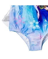 Frozen Girls Disney Elsa Anna One Piece Bathing Suit to