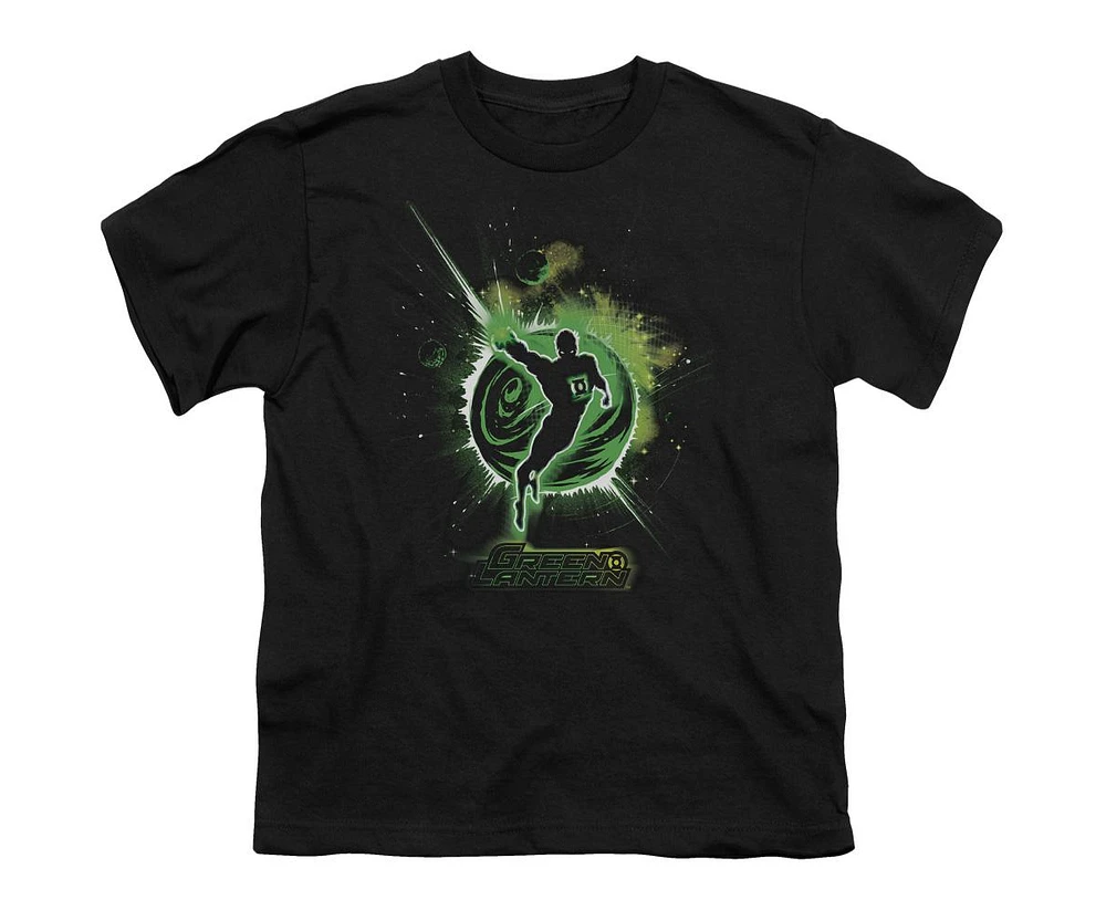 Green Lantern Boys Shadow Short Sleeve Juvenile Tee / T-Shirt